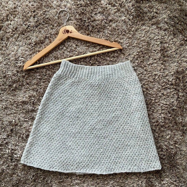 A-Line Knit Mini Skirt