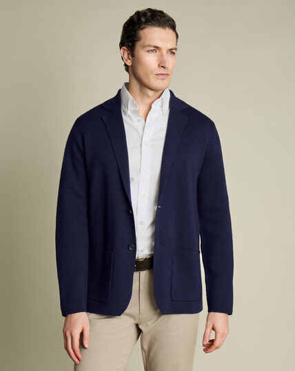 Slim Fit Knitted Blazers