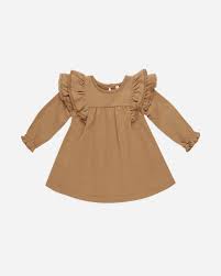 Cotton Knit Flutter Dress