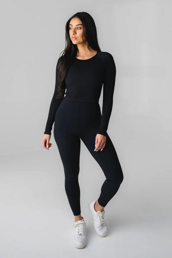 Long Sleeve Workout Set (Top + Bottom)